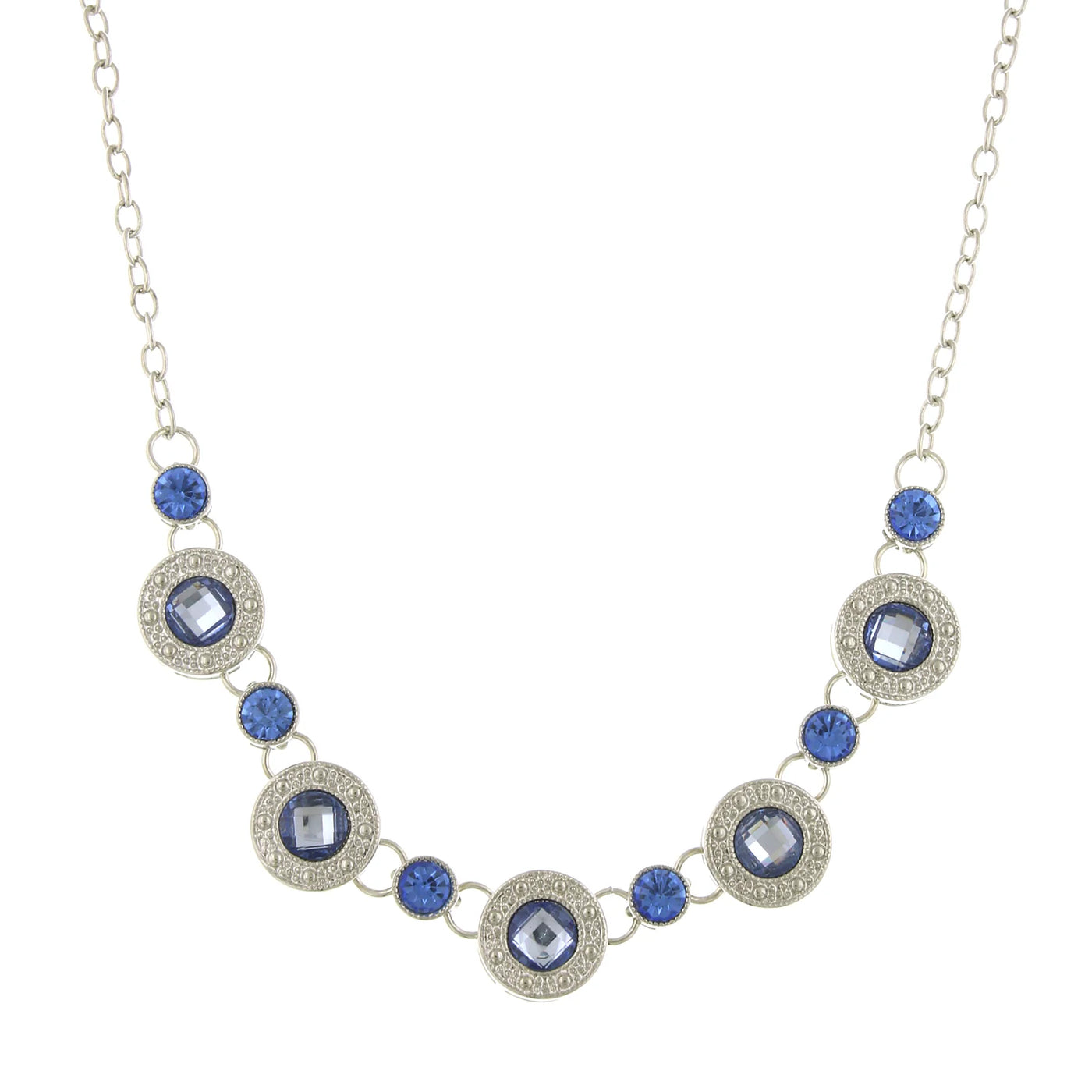 Blue Station Collar Necklace
