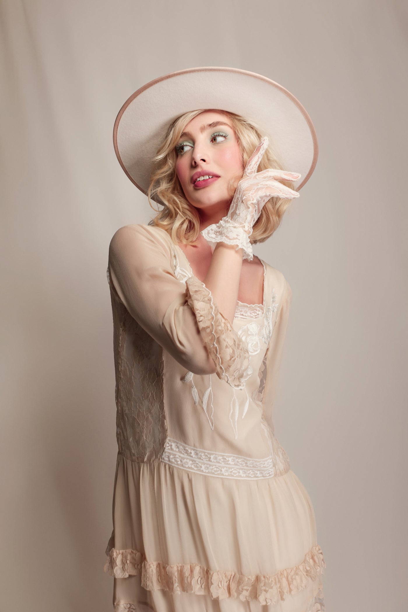 Blossom Creek Ethereal Dress in Ivory-Cream by Nataya