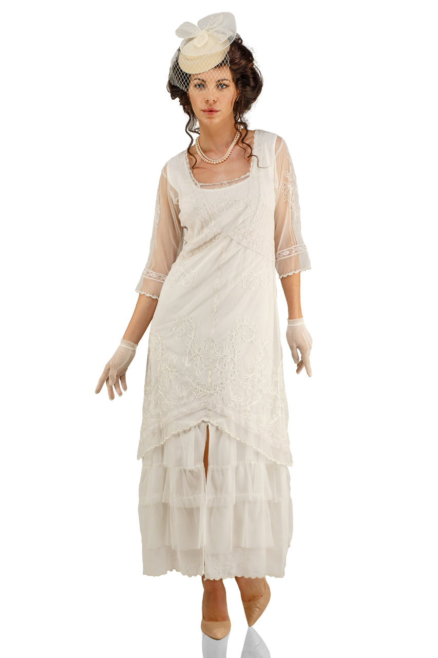 Art Nouveau Nataya Lace 2101 Ivory Bridal Dress M / Ivory