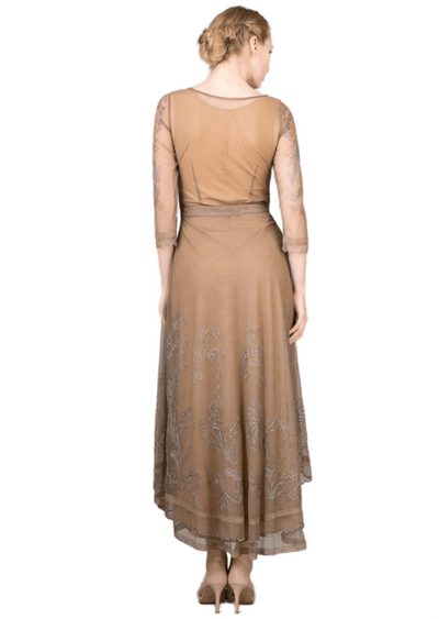 Nataya 40163 Downton Abbey Antique Silver Tea Party Gown