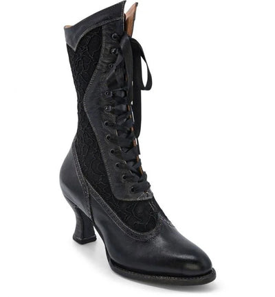 Abigale Victorian Inspired Boots in Black