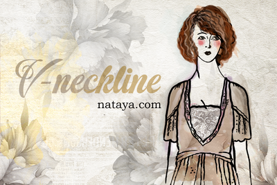 What is a V-Neckline and how does it look over a Scoop Neckline?