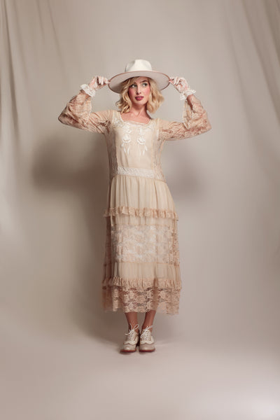 Blossom Creek Ethereal Dress in Ivory-Cream by Nataya