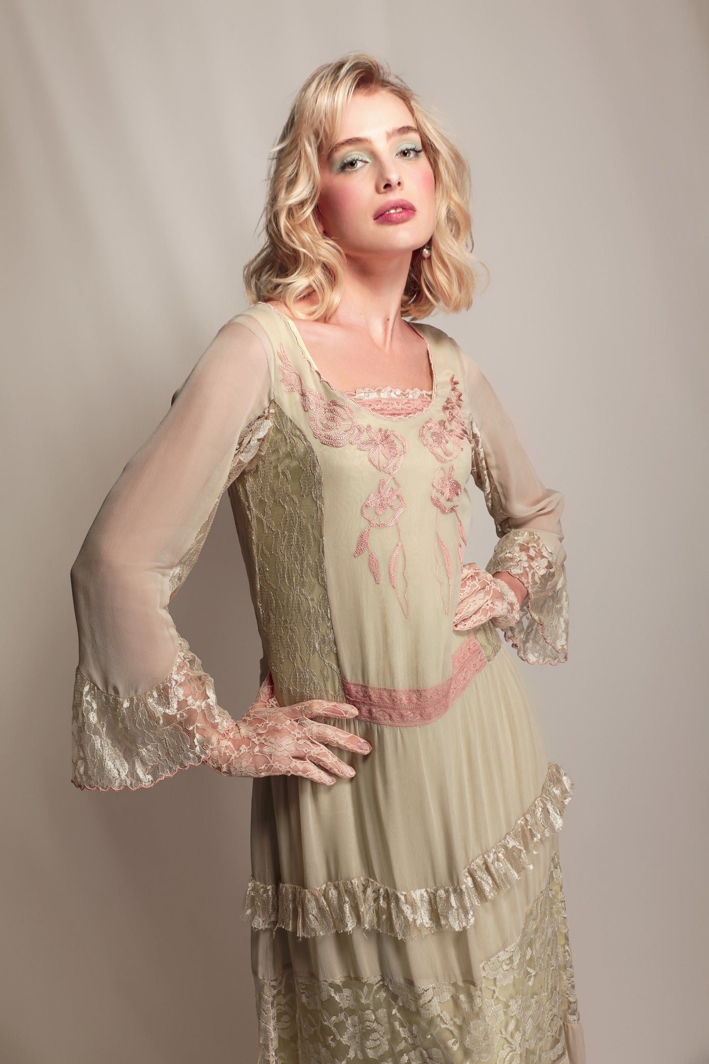 Blossom Creek Ethereal Dress in Sage by Nataya