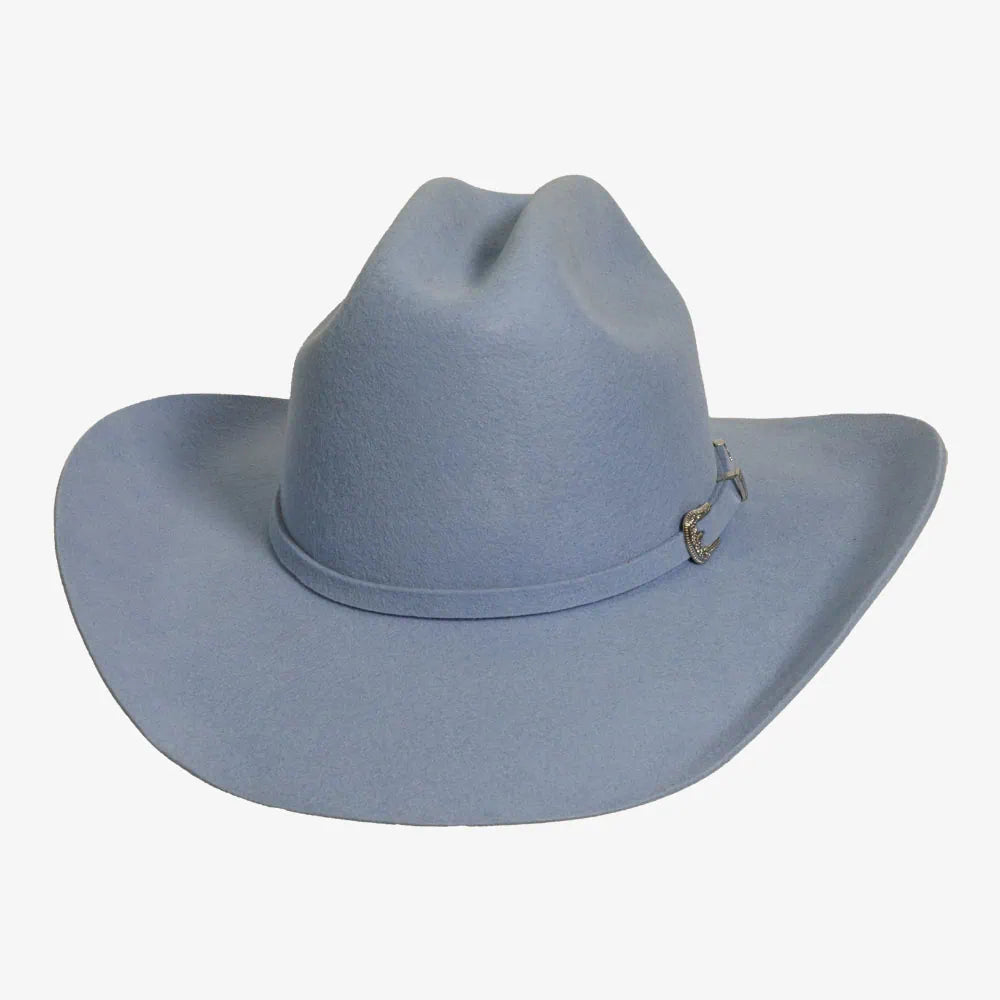 Cattleman | Womens Felt Cowgirl Hat with Western Hat Band in Blue