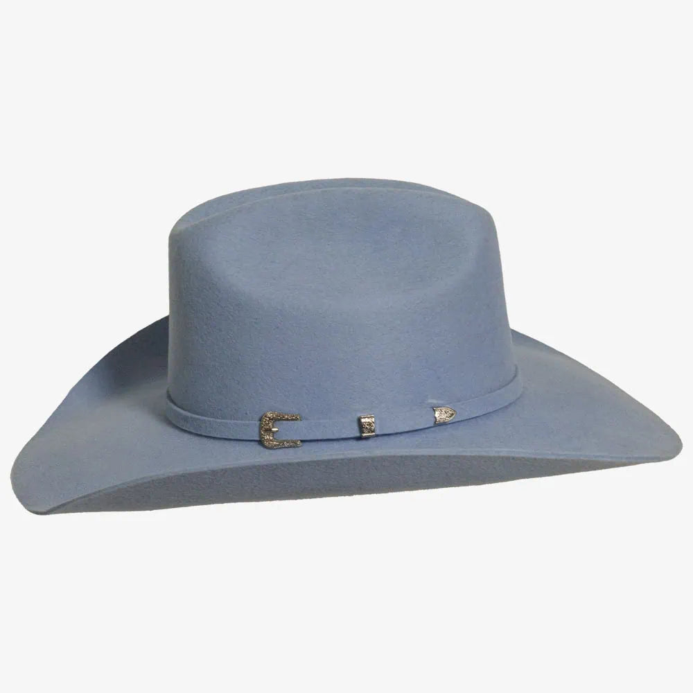 Cattleman | Womens Felt Cowgirl Hat with Western Hat Band in Blue