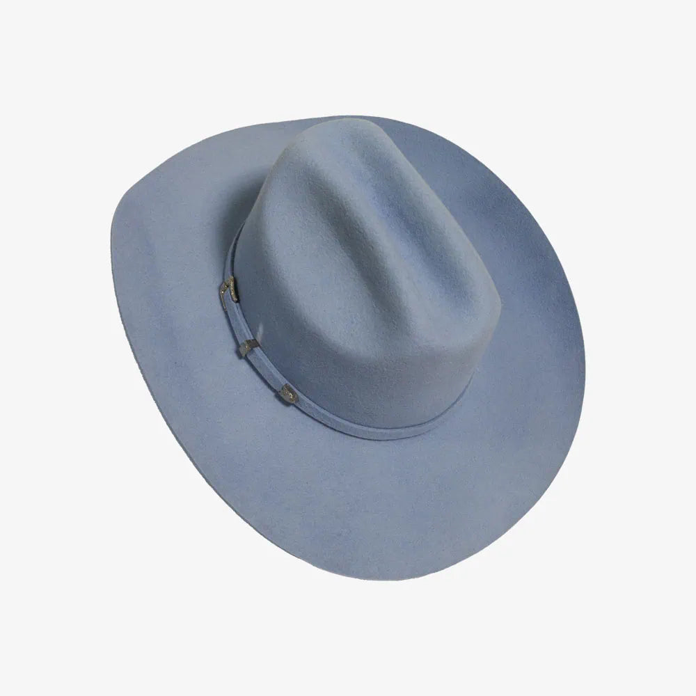 Cattleman | Womens Felt Cowgirl Hat with Western Hat Band in Blue