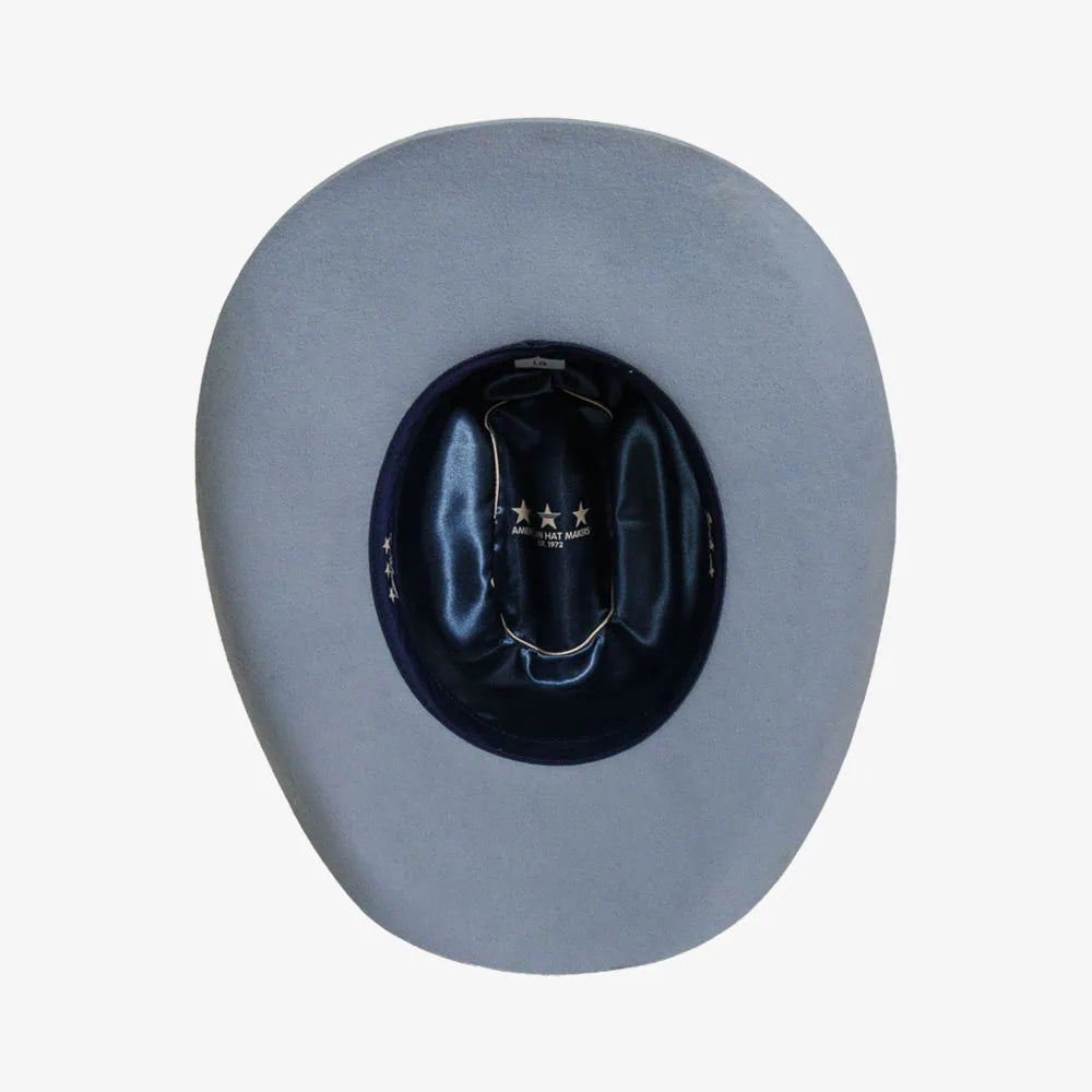 Cattleman | Womens Felt Cowgirl Hat with Western Hat Band in Blue