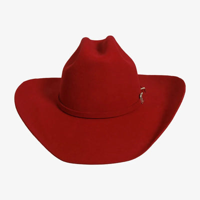 Cattleman | Womens Felt Cowgirl Hat with Western Hat Band in Red
