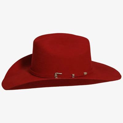 Cattleman | Womens Felt Cowgirl Hat with Western Hat Band in Red