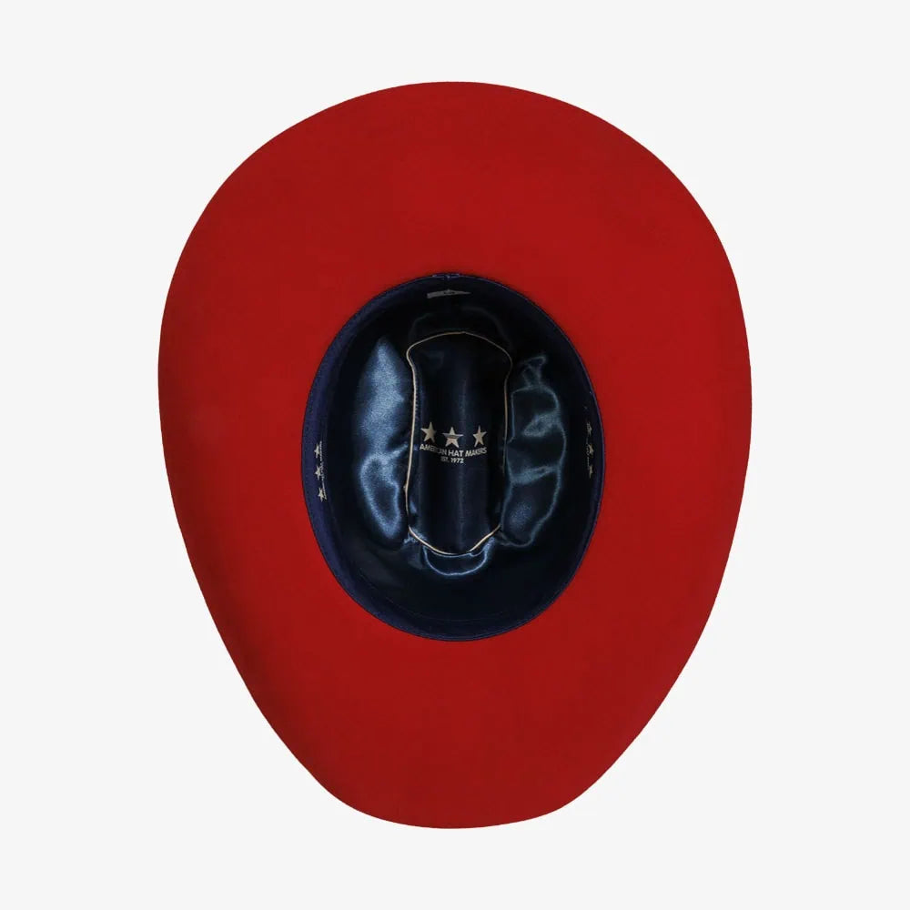 Cattleman | Womens Felt Cowgirl Hat with Western Hat Band in Red