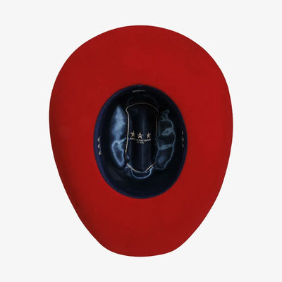 Cattleman | Womens Felt Cowgirl Hat with Western Hat Band in Red