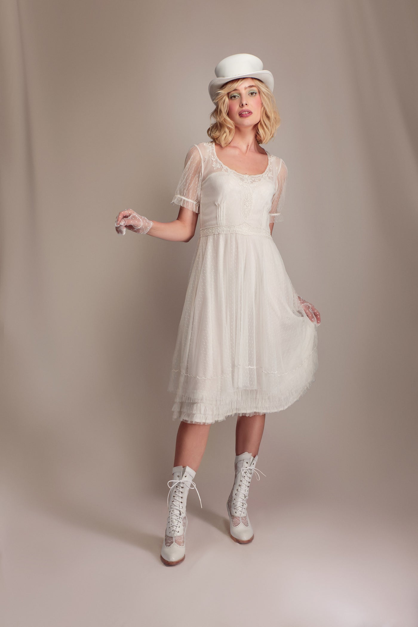 Celeste Moonlite Mirage Dress in Ivory by Nataya