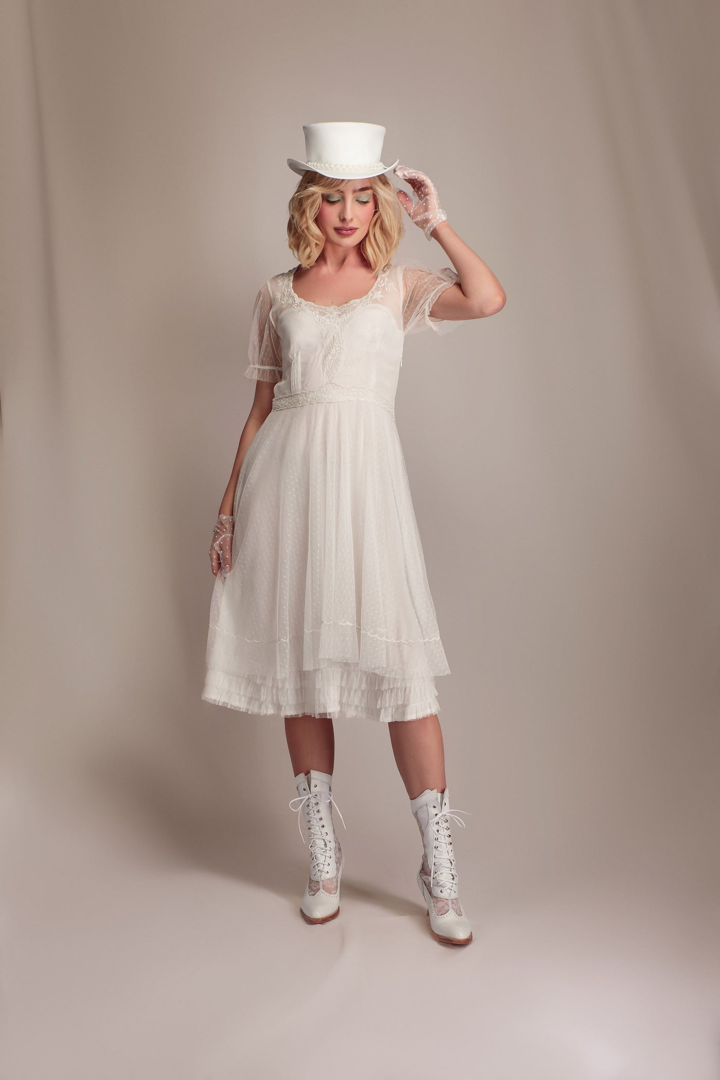 Celeste Moonlite Mirage Dress in Ivory by Nataya