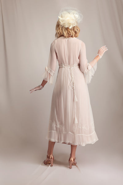 Dafna Skyline Blush Dress in Ivory by Nataya