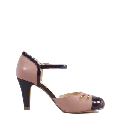 Getty Flapper Style Heels in Mauve