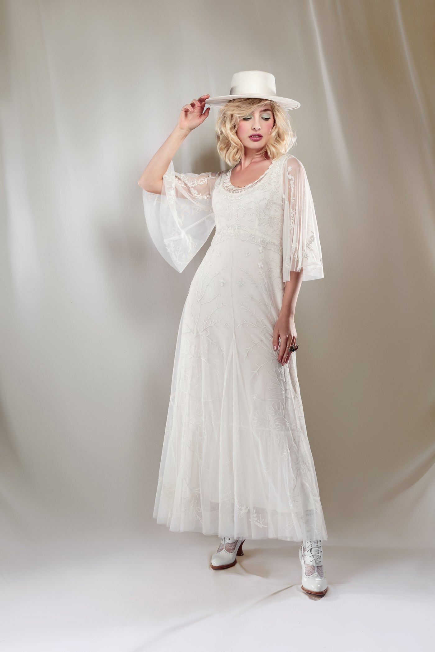 Meadow Delilah Lace Dress in Ivory by Nataya