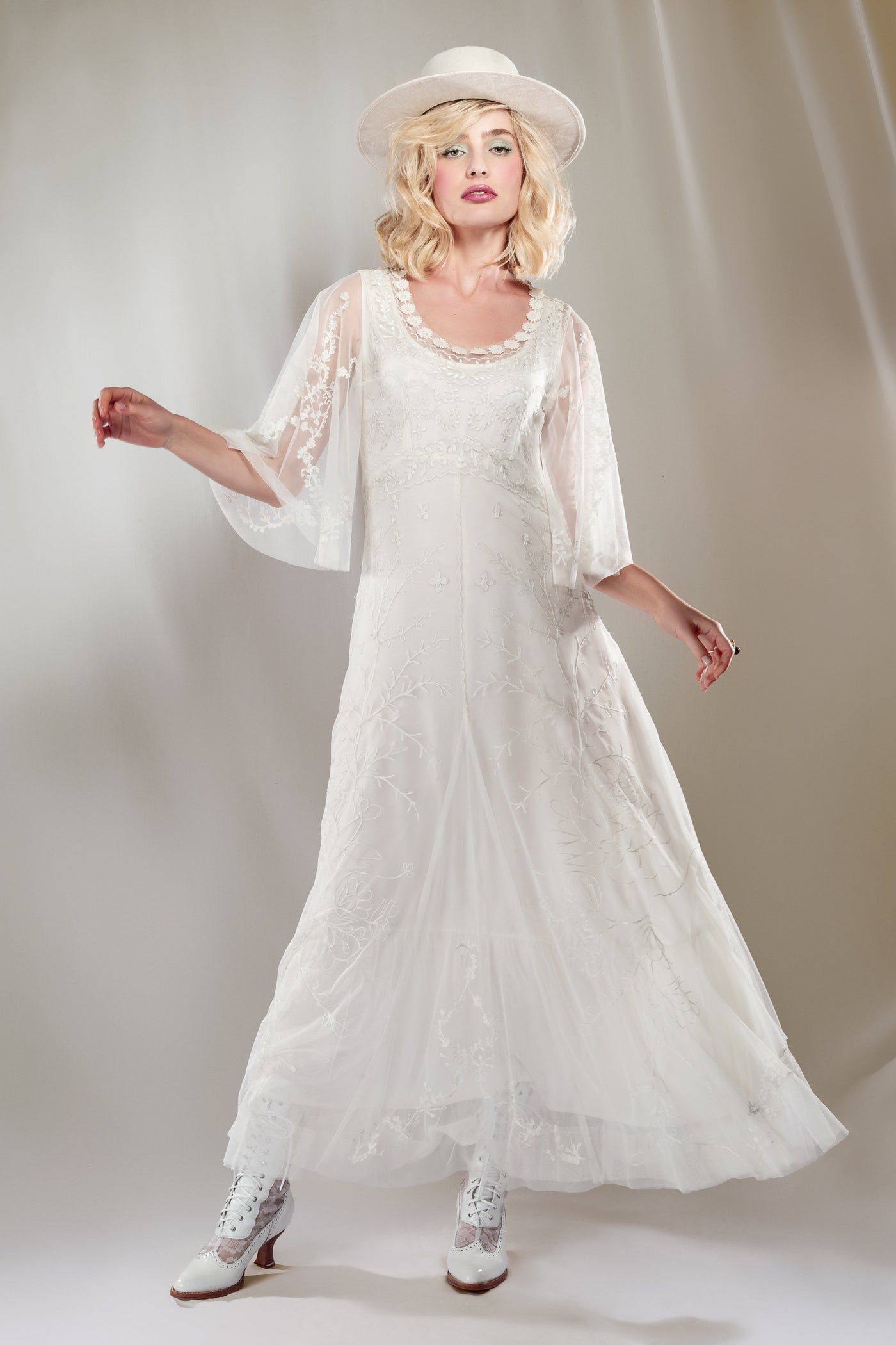 Meadow Delilah Lace Dress in Ivory by Nataya