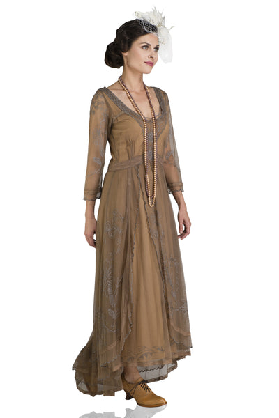 Nataya 40163 Downton Abbey Antique Silver Tea Party Gown