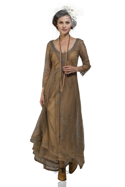 Nataya 40163 Downton Abbey Antique Silver Tea Party Gown