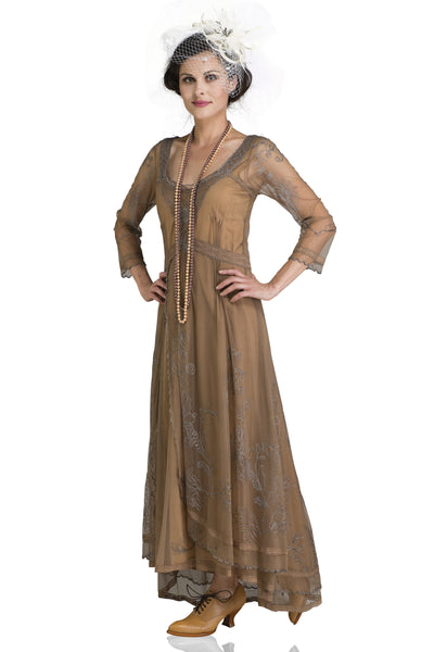 Nataya 40163 Downton Abbey Antique Silver Tea Party Gown
