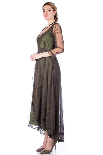 Nataya 40163 Downton Abbey Emerald Tea Party Gown