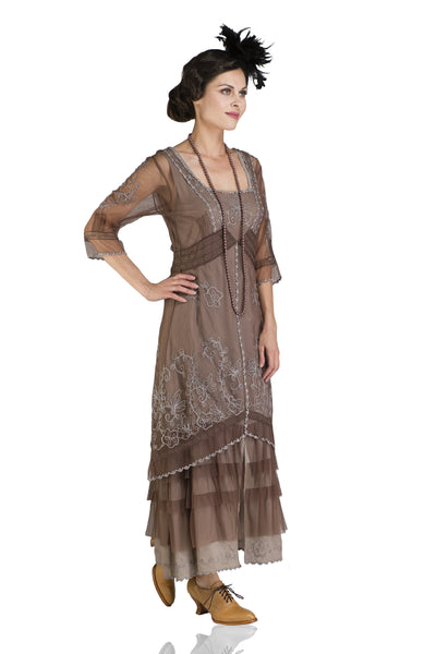 Nataya Victorian Lux Lace 2101 Chocolate Dress