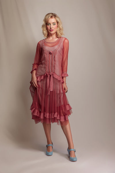 Rosalie Southwest Charm Dress in Mauve by Nataya