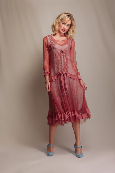 Rosalie Southwest Charm Dress in Mauve by Nataya