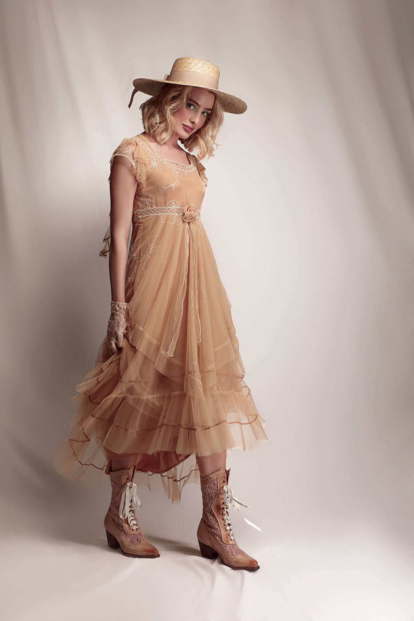 Savannah Desert Breeze Dress in Gold by Nataya