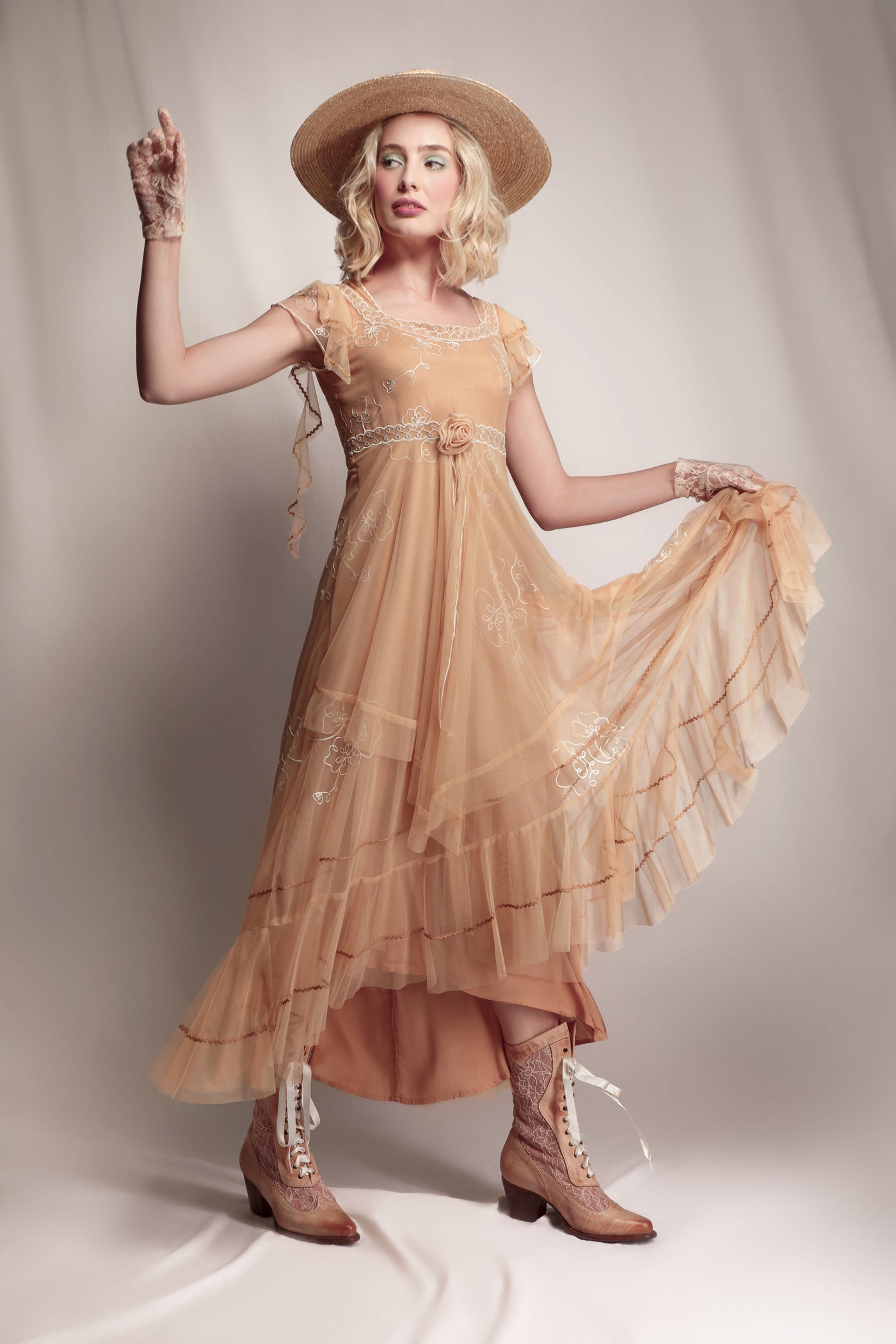 Savannah Desert Breeze Dress in Gold by Nataya