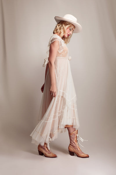 Savannah Desert Breeze Dress in Ivory-Gold by Nataya