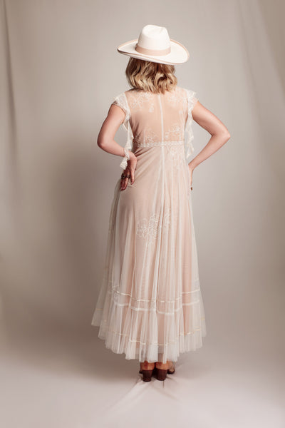 Savannah Desert Breeze Dress in Ivory-Gold by Nataya