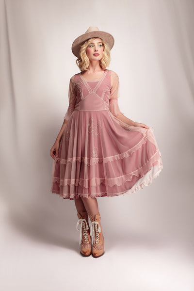 Sierra Canyon Sunset Dress in Victorian Rose by Nataya