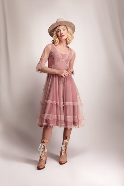 Sierra Canyon Sunset Dress in Victorian Rose by Nataya