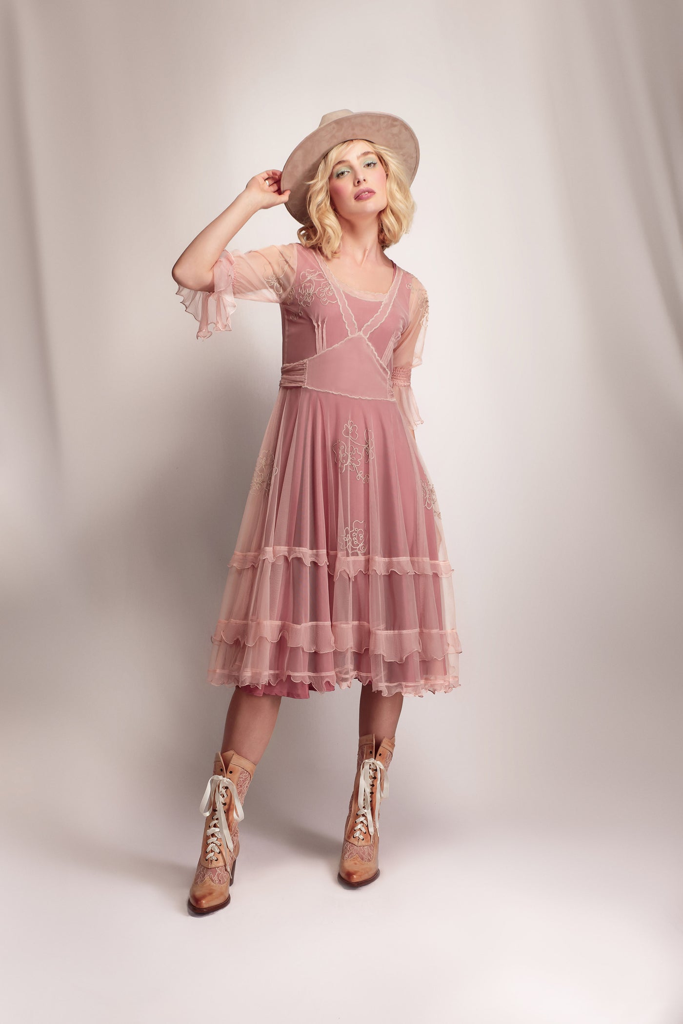 Sierra Canyon Sunset Dress in Victorian Rose by Nataya