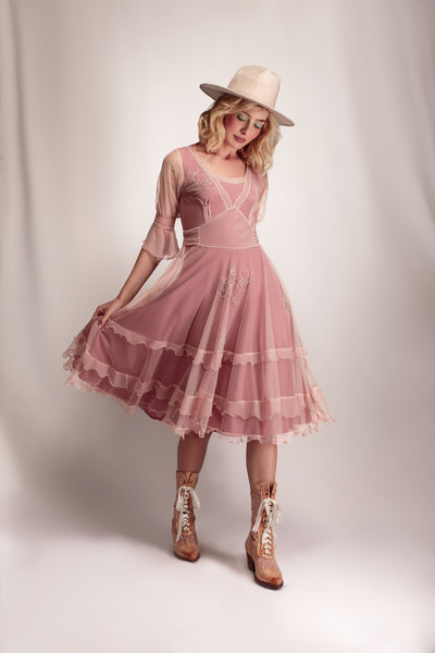 Sierra Canyon Sunset Dress in Victorian Rose by Nataya