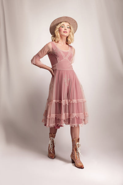 Sierra Canyon Sunset Dress in Victorian Rose by Nataya