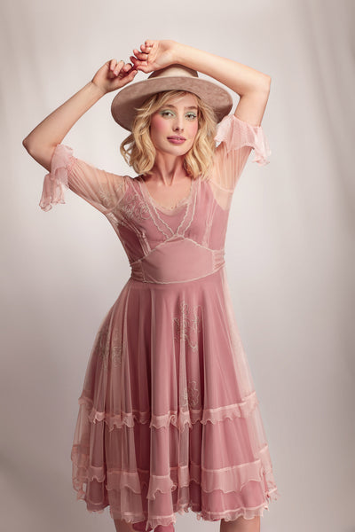 Sierra Canyon Sunset Dress in Victorian Rose by Nataya