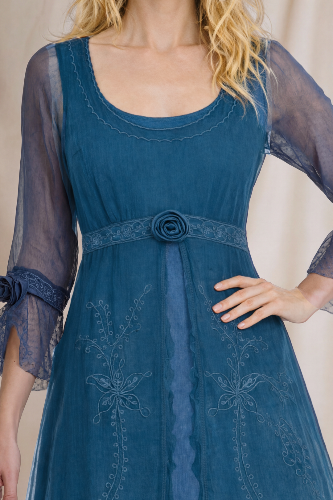 Dafna Desert Sky Dress in Lapis Blue by Nataya Dafna Desert Sky Dress in Lapis Blue by Nataya