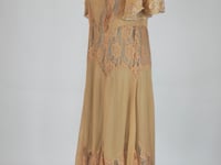 Irene Art Nouveau Style Dress in Gold Silver by Nataya