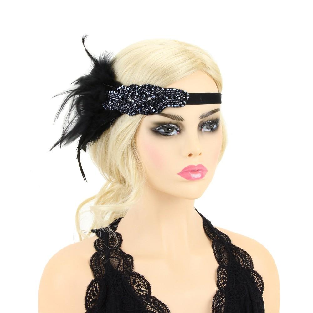 Roaring Twenties Headband in Black