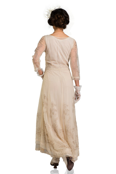 Nataya 40163 Downton Abbey Tea Party Gown in Pearl