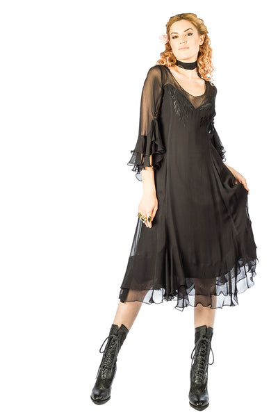 Nataya Alice 40816 Vintage Dress in Black