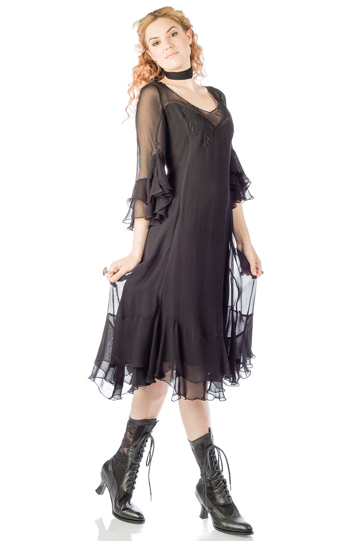 Nataya Alice 40816 Vintage Dress in Black