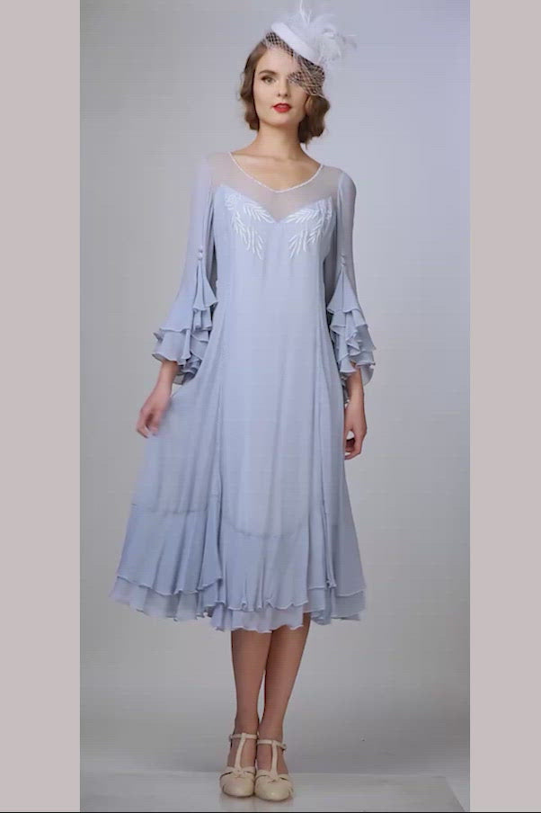 Vintage Inspired 40816 Sky Blue Dress by Nataya