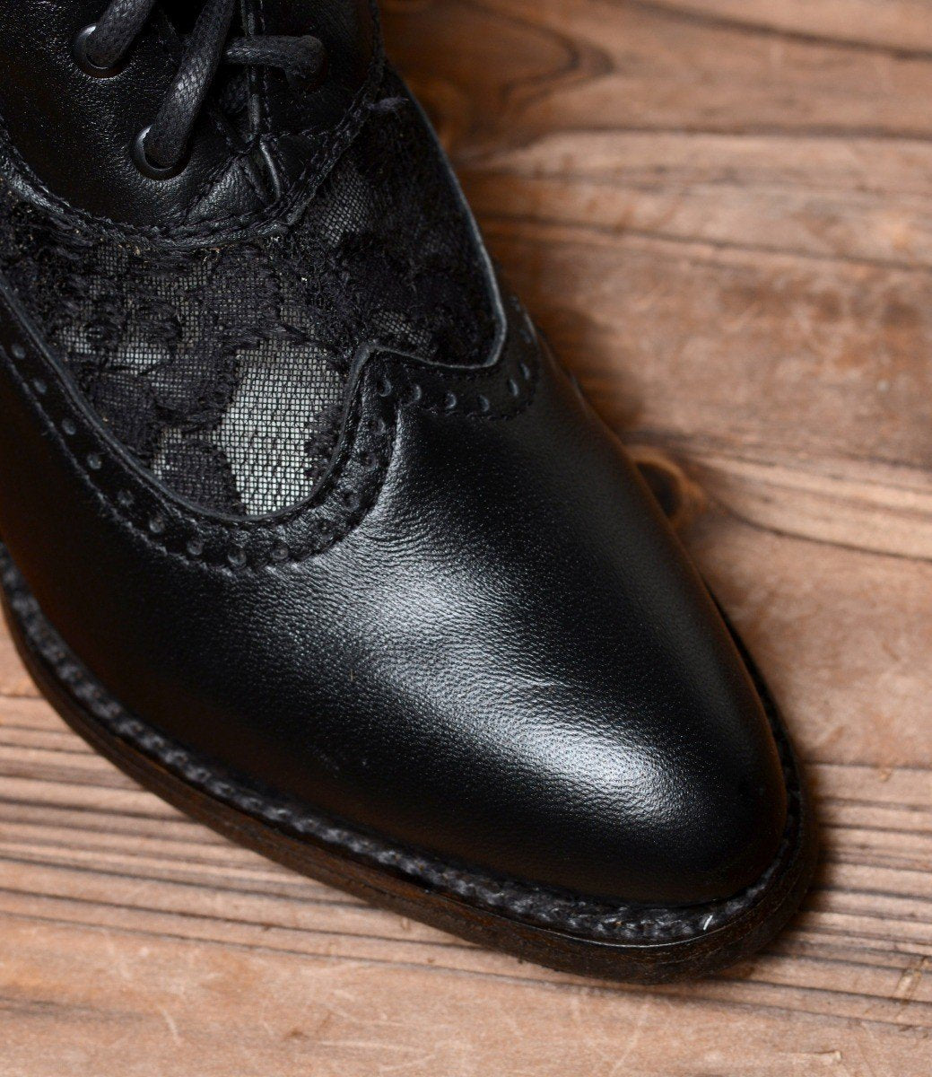 Jennie Victorian Boots in Black