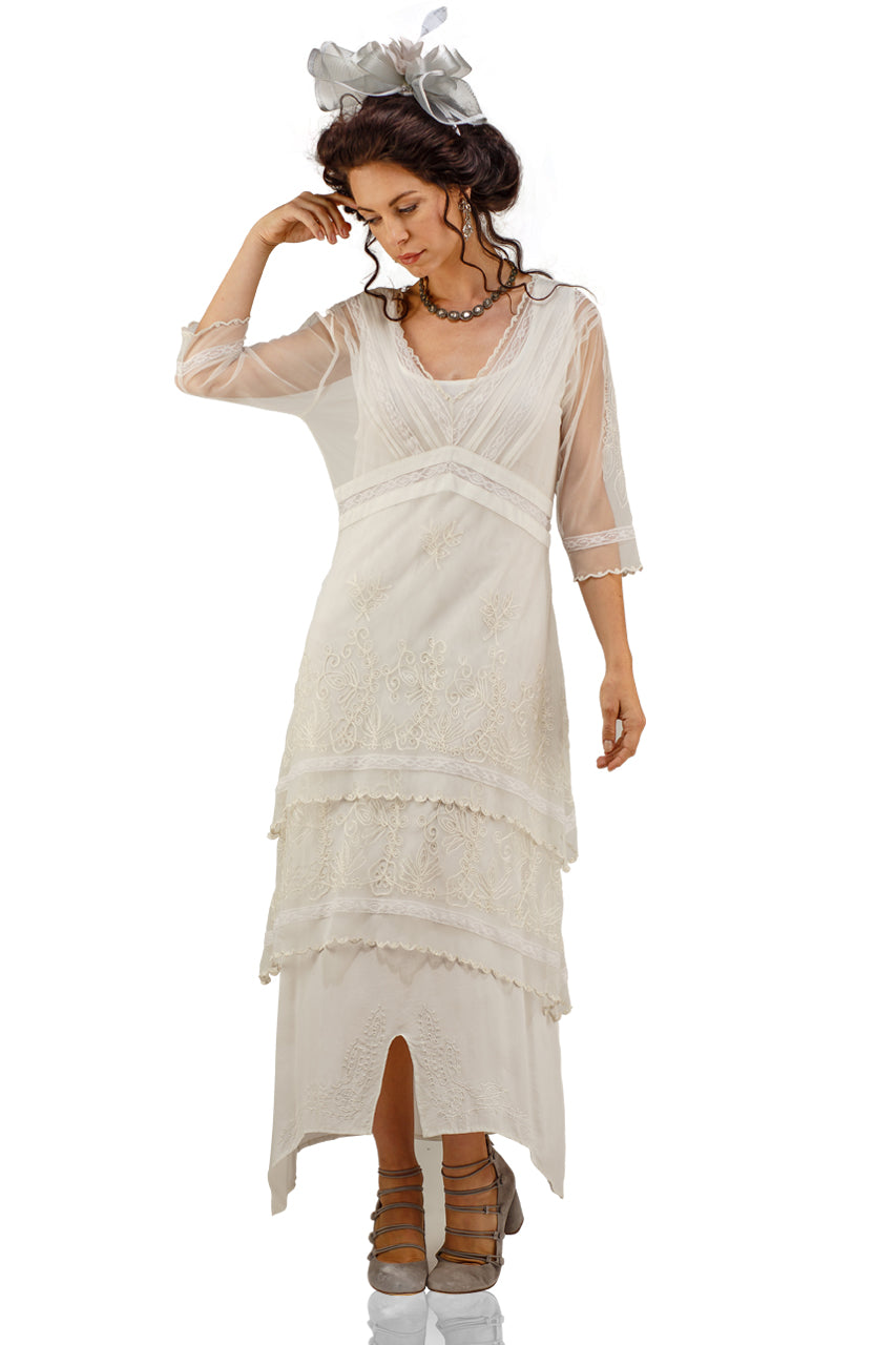 Nataya 5901 Victorian Lace Ivory Tea Dress