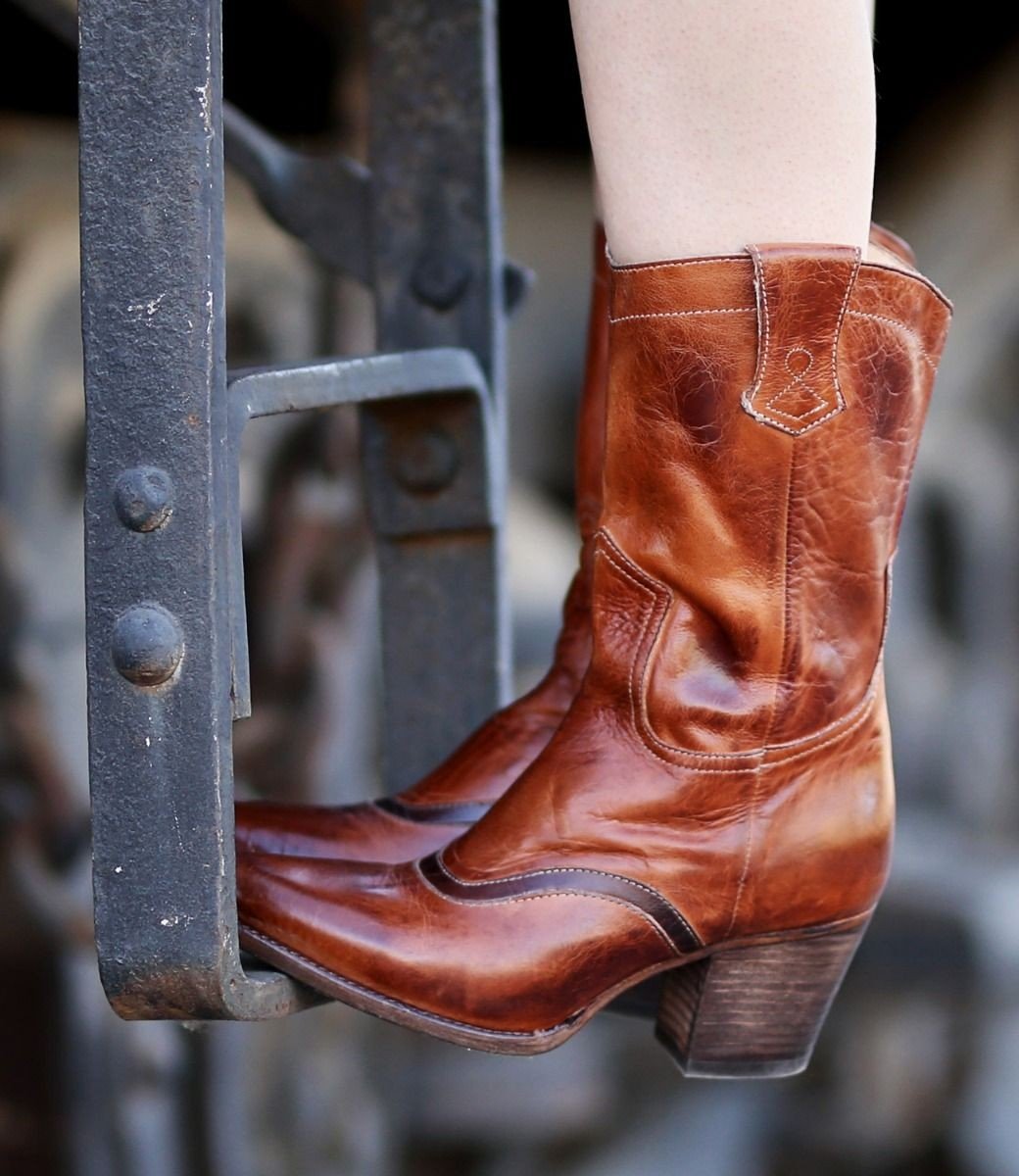Basanti Boots in Cognac