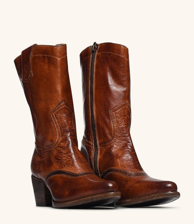 Basanti Boots in Cognac